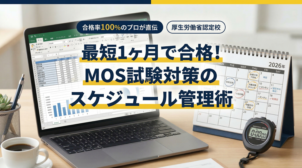 最短1ヶ月で合格！MOS試験対策のスケジュール管理術